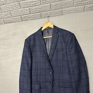 Charcoal Brand Blazer Mens 38r Regent‎ Fit Wool Plaid Reda Italy Italian Jacket